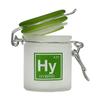Airtight Glass Herb Mini Stash Jar with Clamping Lid in Choice of Design (Hybrid, Small) view 2