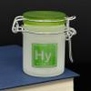 Airtight Glass Herb Mini Stash Jar with Clamping Lid in Choice of Design (Hybrid, Small) view 4