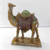 2102 Bronze, Green & Light Burgundy Camel Figurine Home Decorative view 2
