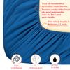NTBAY Queen Fitted Sheet Only - Brushed Microfiber Deep Pocket Fitted Sheet - Soft, Wrinkle-Free, Fade-Resistant, Stain-Resistant, Hotel Quality Fitted Bed Sheet, Royal Blue view 2