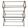 Cauff Wooden Amish Made Folding Clothes Drying Rack Handmade for Hanging Laundry (Small 3'x4.5') view 1