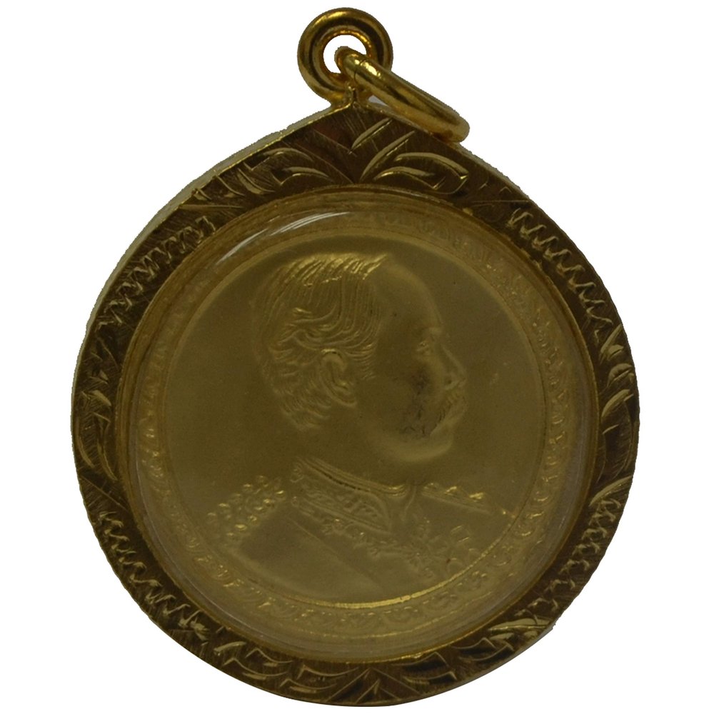 Thai Jewelry Pendants Thai Amulet The King Rama 5 Coins Buddha Amulets Lucky for Life Pendants