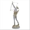 Artemis Diana with Bow Greek Roman Goddess Statue Sculpture Cast Marble 15.9in view 3