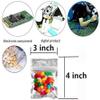 200 Pack Resealable Mylar Bags Smell Proof Pouch Aluminum Foil Packaging Plastic Bag, Small Mylar Storage Bags For Bulk Candy, Cookies, Snack Food, Jewelry, 3x4 inch(Clear Silver) view 2
