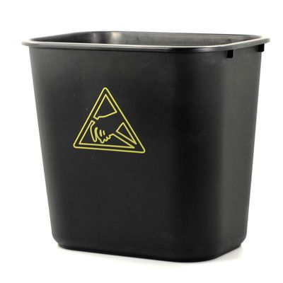 Botron Black Conductive Waste Bin 0.016'' 7 Gallon