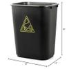 Botron Black Conductive Waste Bin 0.016'' 7 Gallon view 2