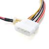 Gimax 3 Pins to 4 Pins IDE Power Connector Cable Extension Cord Adapter For PC CPU Fan Computer Cables Connectors P20 view 3