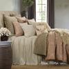 HiEnd Accents Luna Washed Linen 3 Piece Ruffle Skirt Bedspread Set with Pillow Shams, Light Tan Queen, Romantic Shabby Chic Farmhouse Style Bedding Cover Set, 1 Bed Spread and 2 Pillow Cases view 3