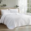 Bedsure Quilts King Size - Lightweight Bedspreads King Size with Basket Weave Pattern, Soft Quilt Bedding Set, White Comforter Set Coverlet for All Seasons with 2 Pillow Shams (106" x 96") view 1