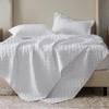 Bedsure Quilts King Size - Lightweight Bedspreads King Size with Basket Weave Pattern, Soft Quilt Bedding Set, White Comforter Set Coverlet for All Seasons with 2 Pillow Shams (106" x 96") view 4
