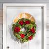 24 in Fabric Geranium Twig Wreath view 2