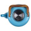 BonJour Ceramic Coffee and Tea 4-Cup Ceramic Teapot with Infuser, Aqua view 4