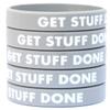 SayitBands Five (5) Get Stuff DOne (1) Wristband Bracelets view 1