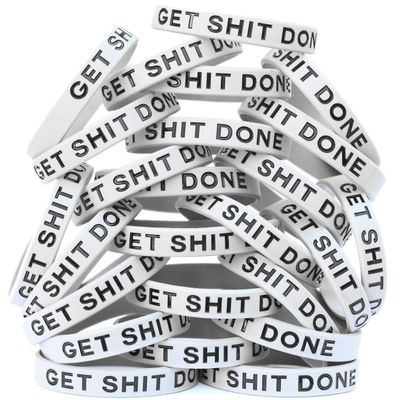 SayitBands Twenty (20) Get Shit Done Wristbands