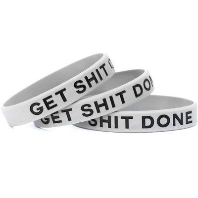 SayitBands Three (3) Get Shit Done Wristband Bracelets
