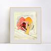 INVIN ART Framed Canvas Art 1931 The Kiss by Pablo Picasso Wall Art Living Room Home Office Decorations(Aluminum Metal Champagne Frame with Mat & Glass,20"x24") view 1