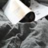 F.Y.Dreams 100% Washed Cotton Duvet Cover for Weighted Blanket 60x80 inches with 16 Ties, Zipper on Long Side/Grey/Just Duvet Cover view 2