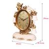 CLOCKZHJI European Table Clock | Living Room Bedroom Silent Retro Quartz Desktop Clock (Color : 288-D) view 2