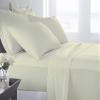 Taj Linens Cotton Bedsheets Set - Comfortable Fabric 400 Thread Count 100% Cotton 4-Piece Sheet Set 15 Inch Deep Pocket Solid (Cal-Queen, Ivory) view 1