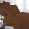 Taj Linens Cotton Bedsheets Set - Comfortable Fabric 400 Thread Count 100% Cotton 4-Piece Sheet Set 15 Inch Deep Pocket Solid (Full XL, Chocolate) view 1