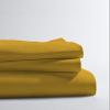Taj Linens Cotton Bedsheets Set - Comfortable Fabric 400 Thread Count 100% Cotton 4-Piece Sheet Set 15 Inch Deep Pocket Solid (Full XL, Gold) view 2