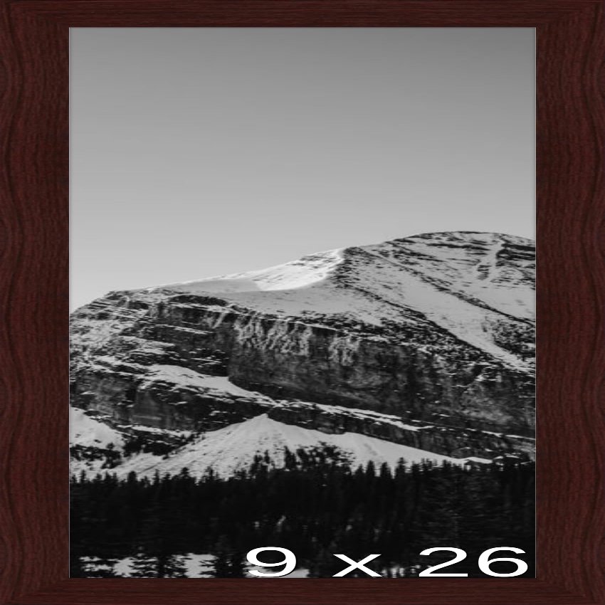 Frame It Easy 9 x 26 Merlot Wood Frame (Derby)