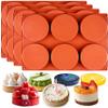FUNSHOWCASE Round Disc Baking Silicone Mold 6-Cavity, 4inch, Circle Epoxy Resin Tray, 4-Bundle view 1
