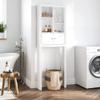 Spirich Over The Toilet Storage Cabinet, Above Toilet Storage Cabinet with Doors, Freestanding Bathroom Space Saver, White view 4