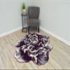 Flower Rug 2ft Round Area Rugs Cute Plush Flower Shaped Rug Circle Girly for Bedroom Floor Living Room Carpet 302 Pink view 1