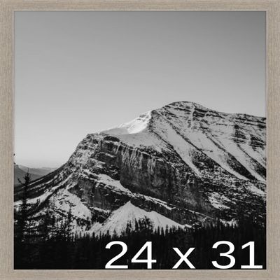 Frame It Easy 24 x 31 Rustic Gray Wood Frame (Derby)