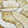 Flower Rug 2ft Round Area Rugs Cute Plush Flower Shaped Rug Circle Girly for Bedroom Floor Living Room Carpet 302 Beige view 2