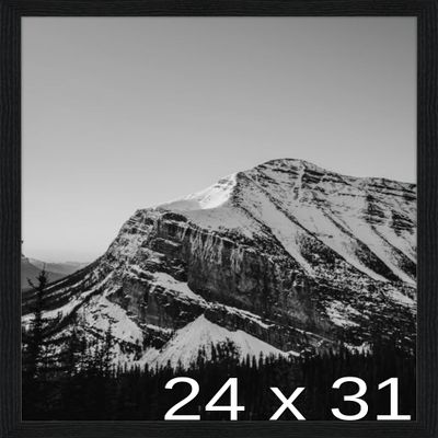 Frame It Easy 24 x 31 Black Grain Wood Frame (Derby)