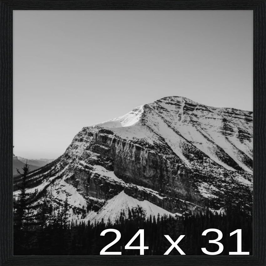 Frame It Easy 24 x 31 Black Grain Wood Frame (Derby)