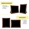 TenXVI Designs 18"x22" Freestanding and Hanging Vertical or Horizontal Magnetic Chalkboard Sign with Removable Legs for Weddings, Restaurants and Home Decor - Rustic Brown view 2