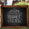 TenXVI Designs 18"x22" Freestanding and Hanging Vertical or Horizontal Magnetic Chalkboard Sign with Removable Legs for Weddings, Restaurants and Home Decor - Rustic Brown view 4