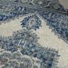 Nourison Home Traditional Vintage Traditional Ivory Blue 5'3" x 7'3" Area Rug, Easy Clean, Non Shedding, Bed Room, Living Room, Dining Room, Kitchen (5x7) view 3