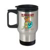 Tequila Shots Sugar Skull Travel Mug - Insulated 14oz Stainless Steel Coffee Cup with Handle and Lid - Mexican Fiesta Themed Gift for Birthdays and Cinco De Mayo view 1