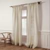 Solino Home Sheer Curtain 108 Inches Long - European Flax 100% Pure Linen Light Natural Window Treatment Panel 52 x 108 Inch - Light Filtering Rod Pocket Curtain for Living Room, Bedroom - 1 Panel view 4