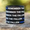 SayitBands Three (3) Bold Remember the Fallen Wristband Bracelets view 2