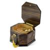Spacious 18 Note Handcrafted Roses Inlay Octagonal Musical Jewelry Box - Many Songs to Choose - You are The Sunshine of My Life view 2