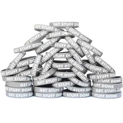 SayitBands One Hundred (100) Get Stuff DOne (1) Wristband Bracelets