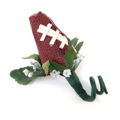 Football Rose Boutonniere with Gift Box - Handmade, Original Design by Sports Roses
