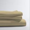 Cotton Bedsheets Set - Comfortable Fabric 400 Thread Count 100% Cotton 4-Piece Sheet Set 15 Inch Deep Pocket Solid (Twin XL, Taupe) view 2