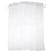 SUPVOX 50pcs Drawstring Organza Folding Hand Fan Pouch Hand Fan Holder Pocket Party Wedding Favor Bags (White) view 1