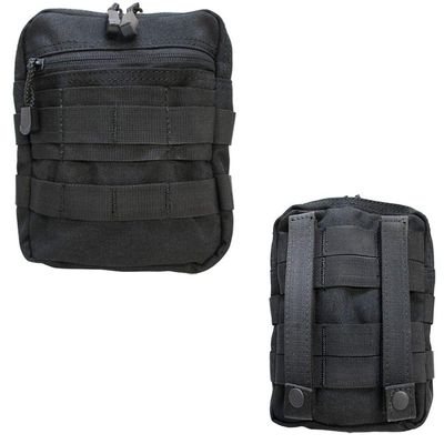 Black Pouch Carrying Case PALS Utility Pouch Mesh Sleeve Case Tactical Molle G.P