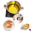 6QT Deep Fryer Set Stainless Steel Deep Fry Basket & 3-Ply Deep Frying Pot Sauce Pan With Lid view 1