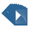 CountryArtHouse Royal Blue Acid Free 8x10 Picture Frame Mats with White Core Bevel Cut for 5x7 Pictures - Fits 8x10 Frame - Pack of 10 Mats - with Bags & Backings view 3