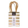 Darice Gold Mini Gift Bag Stripe, 3 x 4 inches, 6 Pieces view 3
