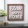 Fun Express Bless Our Home Wooden Hanging Sign - Decorative Wall Art for Kitchen, Farmhouse, Wedding Gifts, Home Decor - 1 Piece view 3