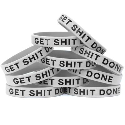 SayitBands Ten (10) Get Shit Done Wristband Bracelets